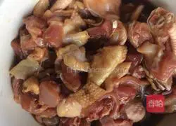 Soaked ginger and spicy chicken Illustration of how to do it 1