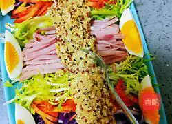 Illustrated recipe for functional salad to reduce fat and gain muscle 20