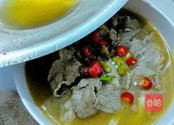 Illustration of how to make fat beef in sour soup 19