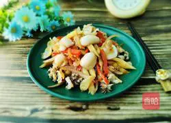 Illustration of how to make sour bamboo shoots and cuttlefish larvae 10