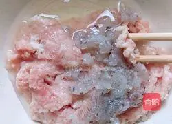 Illustration of how to make shrimp and pork balls 2