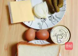 Illustration of how to make edge-sealed tuna sandwiches (5-minute quick meal) 1