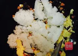 Illustration of how to make cured meat assorted fried rice 9