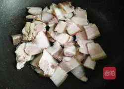 Stir-fried bacon with screw peppers Illustration of how to do it 6