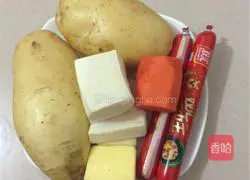 Cheese Potatoes Illustration of how to make mud 1