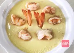 Illustration of how to make shrimp and egg custard 9