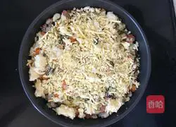 Illustration of how to make oyster, ham, cheese and mashed potatoes 4