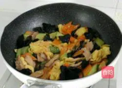 Wood Illustration of how to make beard meat 7