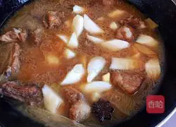 Illustration of yam braised pork ribs 14