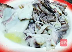 Illustration of how to make clear water squid 1