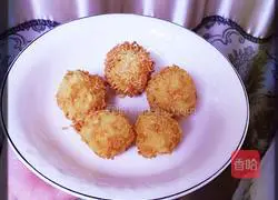 Illustration of how to make mashed potato instant cheese balls 11