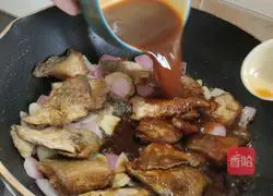 Illustration of how to make pomfret with sauce 10