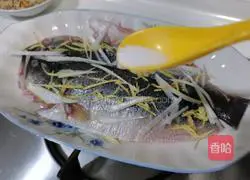 Illustration of how to make steamed seabass 2