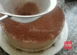 Illustration of how to make cocoa mousse cake 14