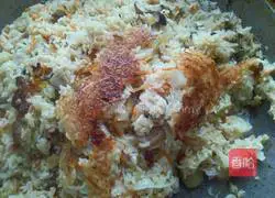 Illustration of how to make pot meat and rice 12