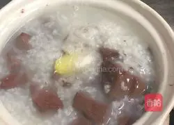Cantonese style - pork red lettuce porridge recipe 4