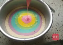 Illustration of how to make rainbow mousse cake 18