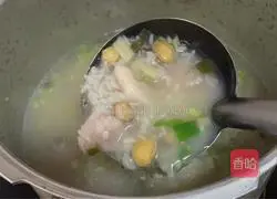 Illustration of how to make small abalone and taro porridge 14