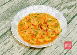 Illustration of making sweet and sour shrimp 21