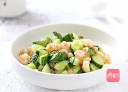 Illustration of how to make fried shrimps with cucumber 8
