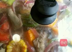 Illustration of how to make pasta (star noodles in vegetable soup stock) 9