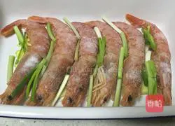 Illustration of grilled prawns 4