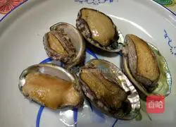 Illustration of how to make abalone with sauce 1
