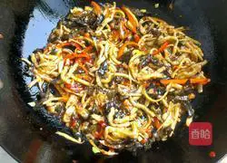 Apricot abalone meat Illustration of how to make silk 11