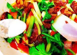 Illustration of how to make fried bacon with celery 9