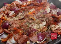 Illustration of how to make Spanish paella 9