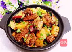 Sichuan Style Potato Braised Pork Ribs Illustration of how to do it 13