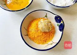 Cheese Illustration of how to make shrimp balls 6