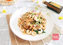 Illustration of how to make shrimps and king oyster mushrooms 12