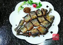 Illustration of how to make pan-fried saury 14