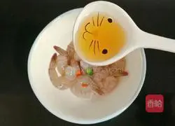 Illustration of how to make steamed eggs with shrimps 2