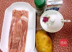 Illustration of how to make bacon mashed potatoes 1