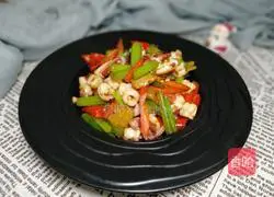 Illustration of Stir-fried Squid 1