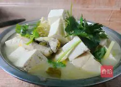 Illustration of how to make pickled cabbage, tofu and fish 13