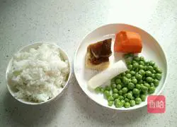 Illustration of how to make preserved fried rice 1