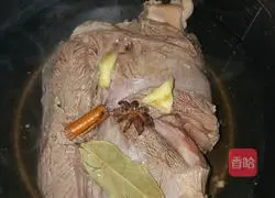 White cut beef Illustration of how to make tendons 2