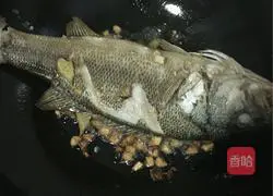 Illustration of grilled seabass 4