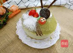 Illustration of how to make matcha mousse 16