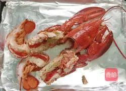 Illustration of how to make grilled lobster with onion and ginger 2