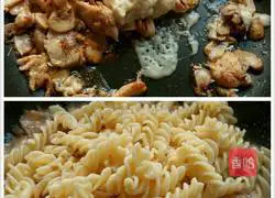 Pasta (Mushroom and Chicken Spiral Noodles in White Sauce) Recipe Illustration 6