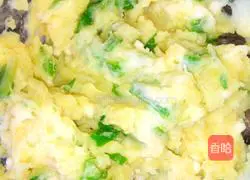 Illustration of original okra and chestnut mashed potatoes 5