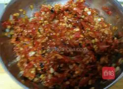 Illustration of authentic fish head with chopped pepper 11