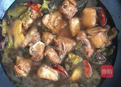 Illustration of how to make sauerkraut and pork ribs 11