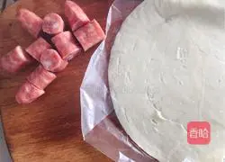 Italian Cheese Beef Illustration of how to make pizza (air fryer version) 5