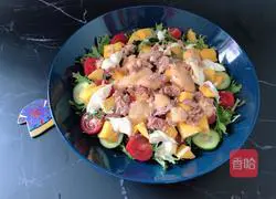 Tuna Garden Vegetable and Fruit Salad (low-fat version) Recipe Illustration 7