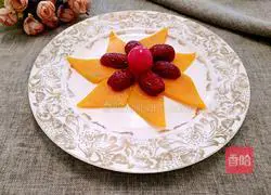 Illustration of how to make steamed pumpkin with red dates 2